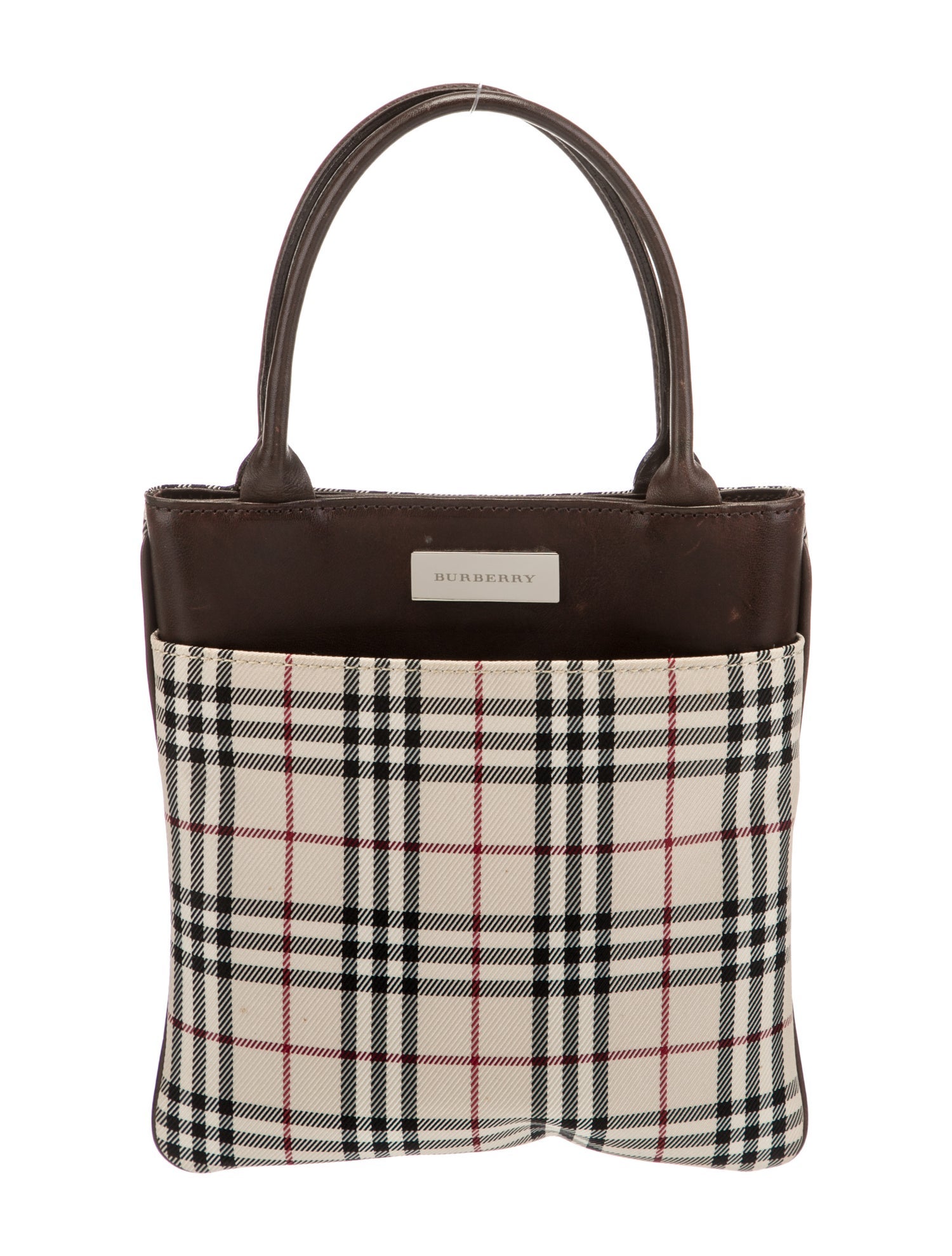 Burberry Leather Trimmed Mini Bag