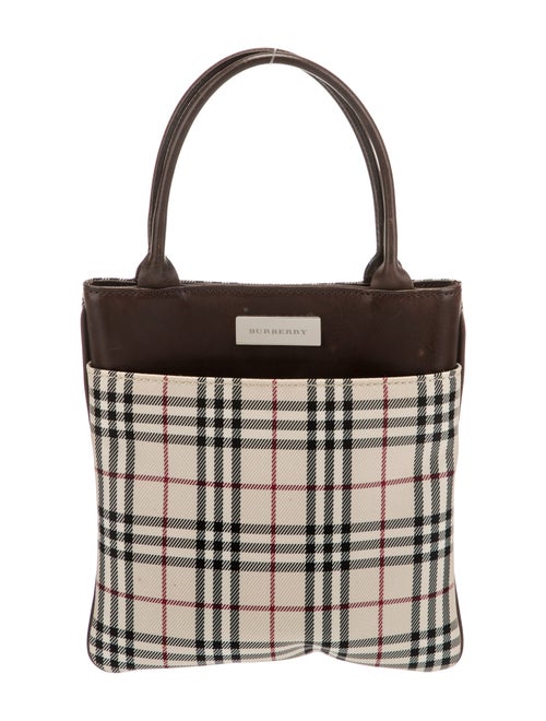 Burberry Leather Trimmed Mini Bag