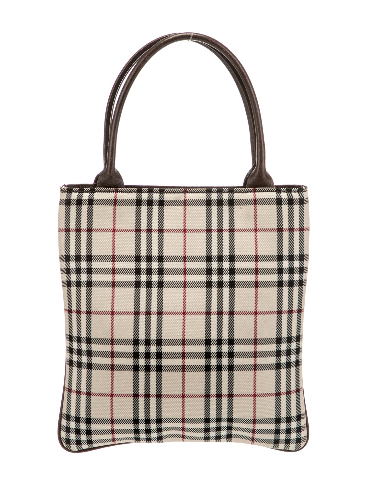 Burberry Leather Trimmed Mini Bag