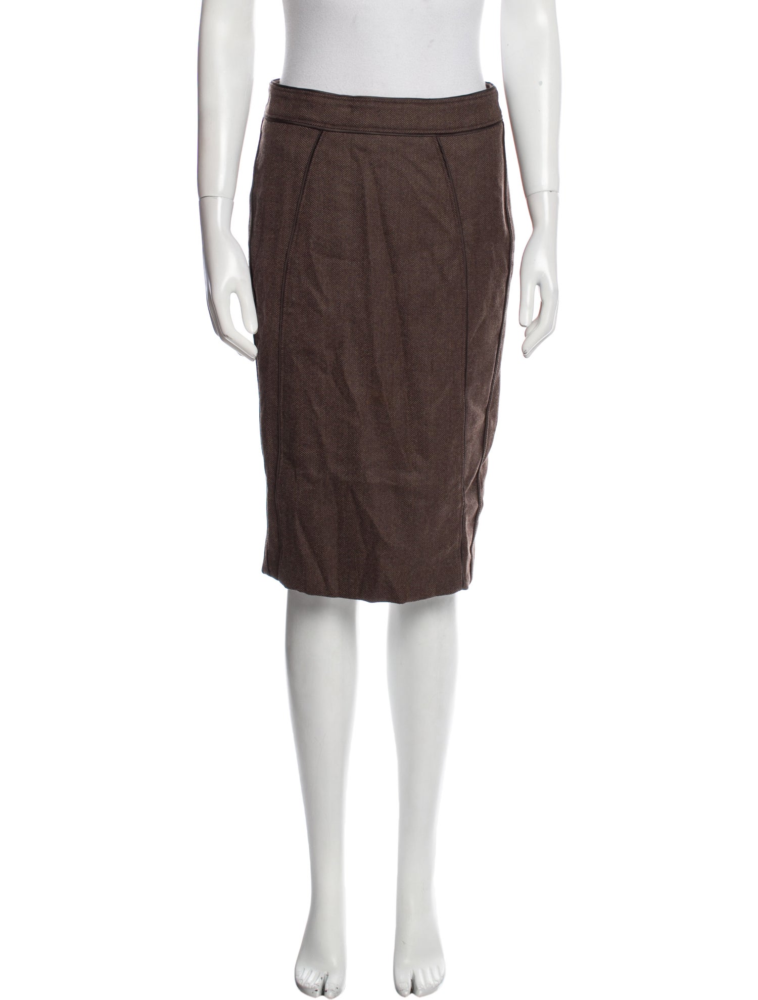 Burberry Wool Knee-Length Skirt