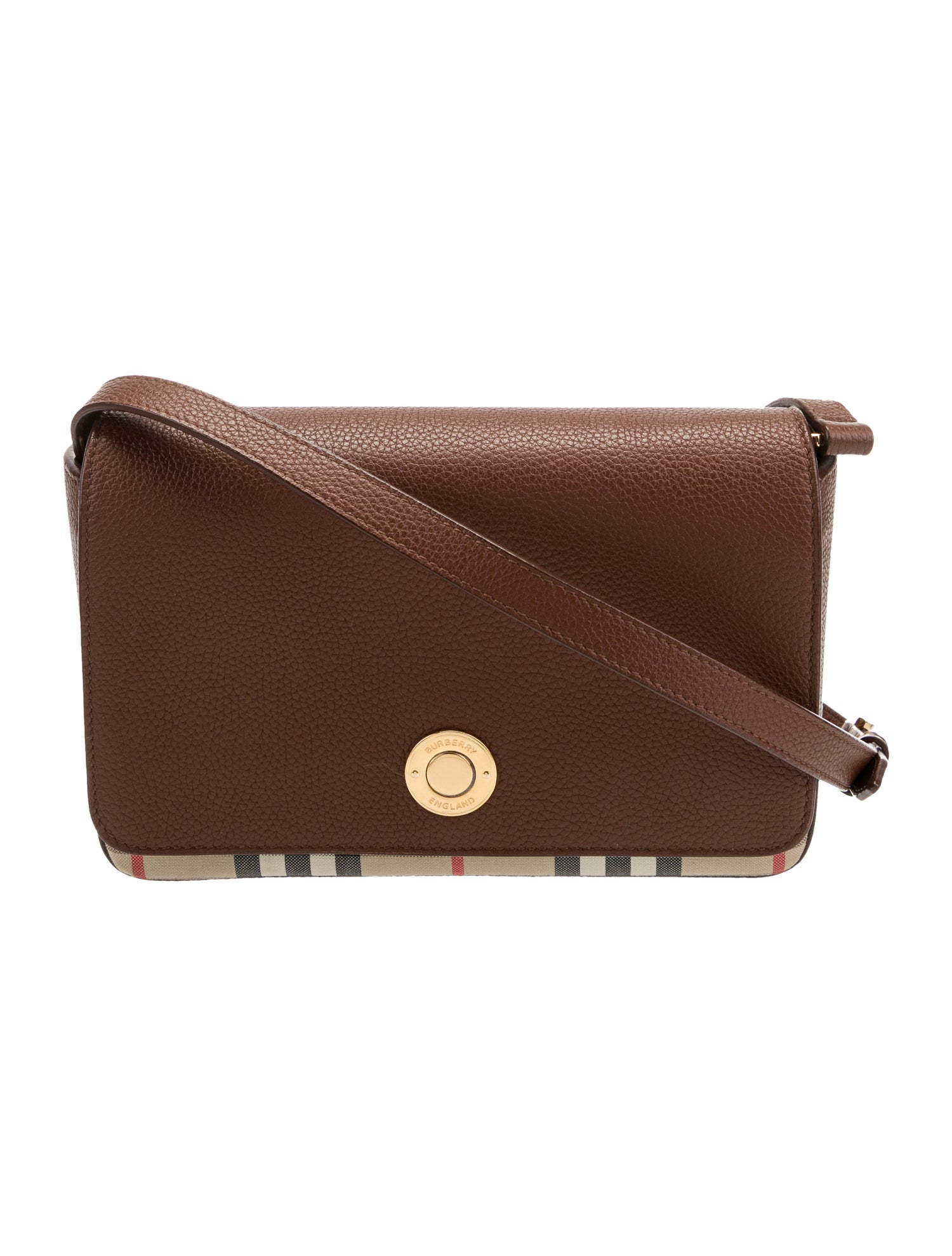 Burberry Leather Hampshire Crossbody Bag