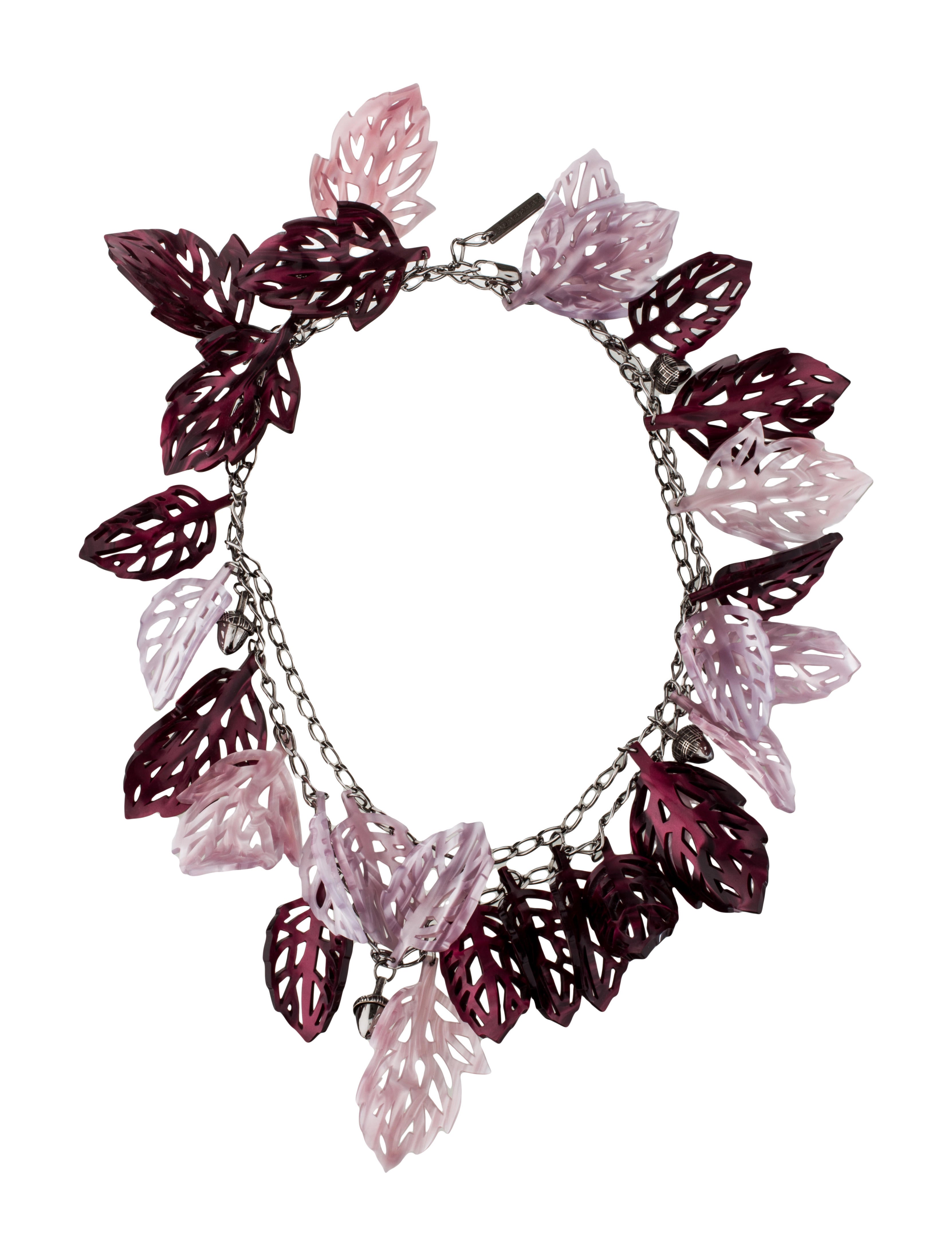 Burberry Resin Leaf Necklace Necklaces BUR41992 The RealReal