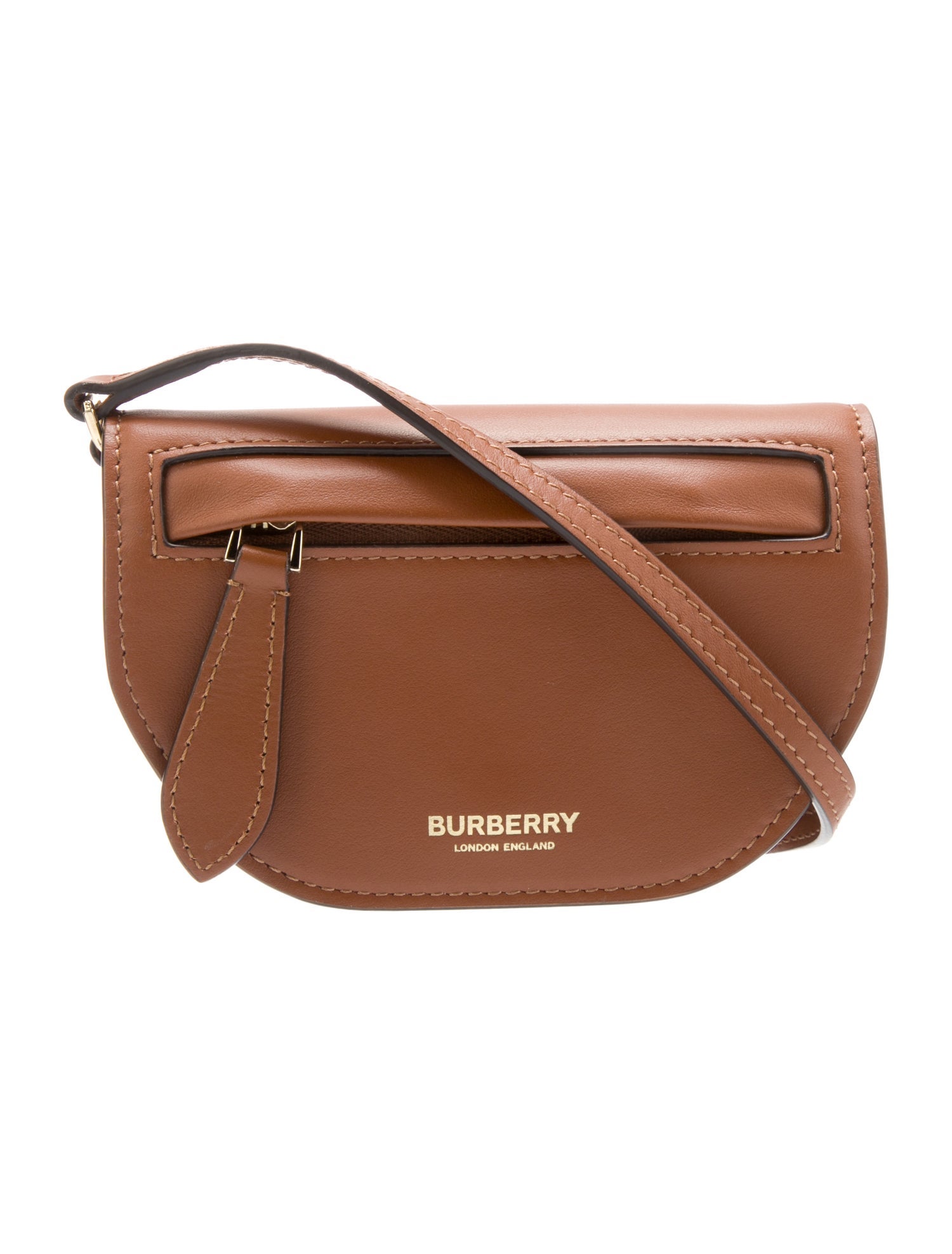 Burberry Leather Mini Olympia Crossbody Bag - Brown Mini
