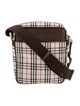 Burberry Canvas Nova Check Pattern Crossbody Bag