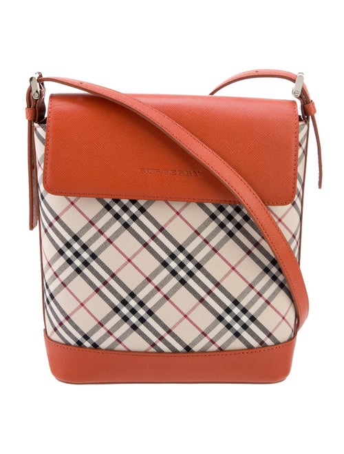 Burberry Canvas Nova Check Pattern Crossbody Bag