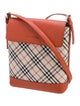 Burberry Canvas Nova Check Pattern Crossbody Bag