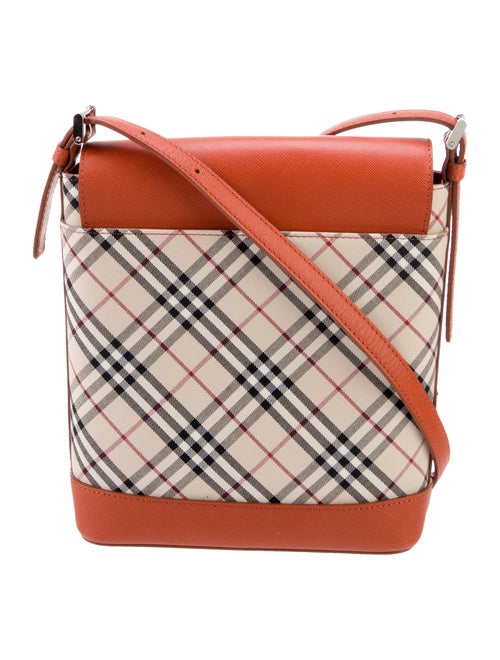 Burberry Canvas Nova Check Pattern Crossbody Bag