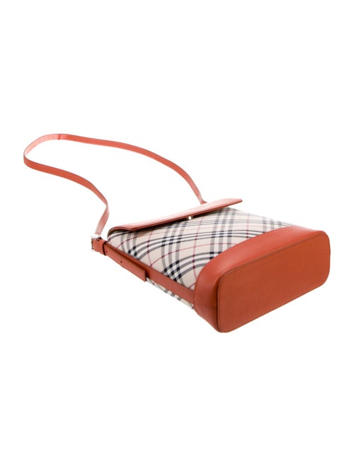 Burberry Canvas Nova Check Pattern Crossbody Bag