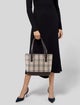 Burberry Canvas Nova Check Pattern Shoulder Bag
