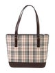 Burberry Canvas Nova Check Pattern Shoulder Bag