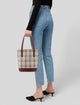 Burberry Canvas Nova Check Pattern Bucket Bag