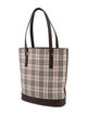 Burberry Canvas Nova Check Pattern Bucket Bag