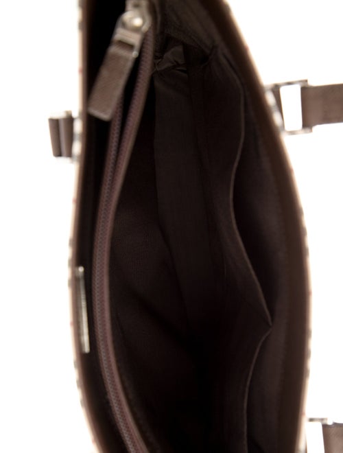 Burberry Canvas Nova Check Pattern Bucket Bag