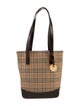 Burberry Canvas Haymarket Check Pattern Tote