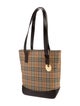 Burberry Canvas Haymarket Check Pattern Tote