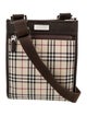 Burberry Leather Trimmed Nylon Crossbody Bag