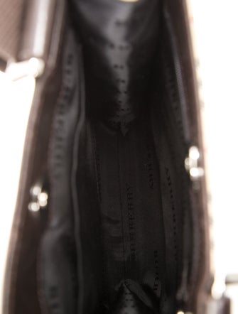 Burberry Leather Trimmed Nylon Crossbody Bag