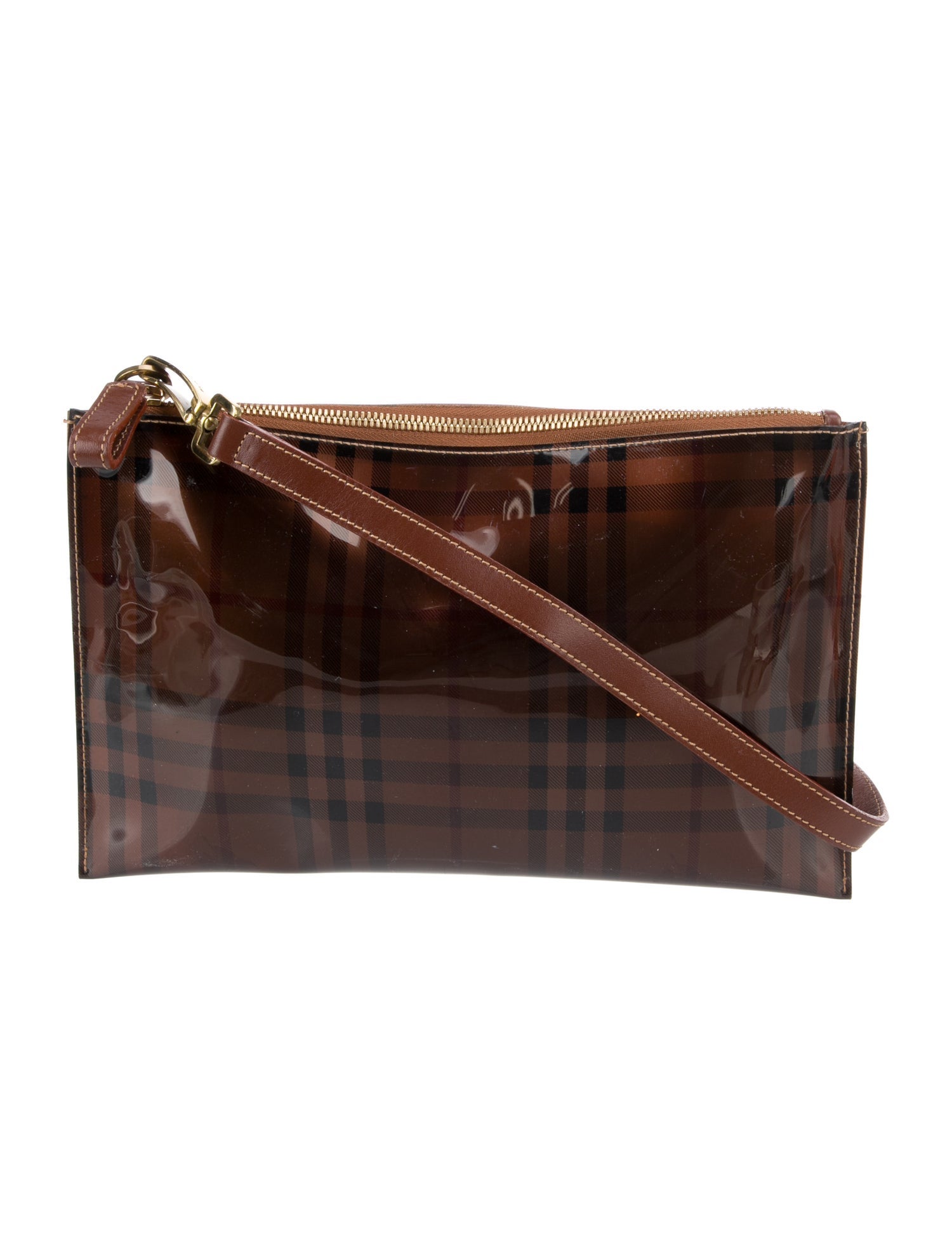 Burberry London Plaid PVC Shoulder Bag