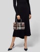 Burberry Checkprint Mini Boston Handle Bag