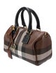 Burberry Checkprint Mini Boston Handle Bag