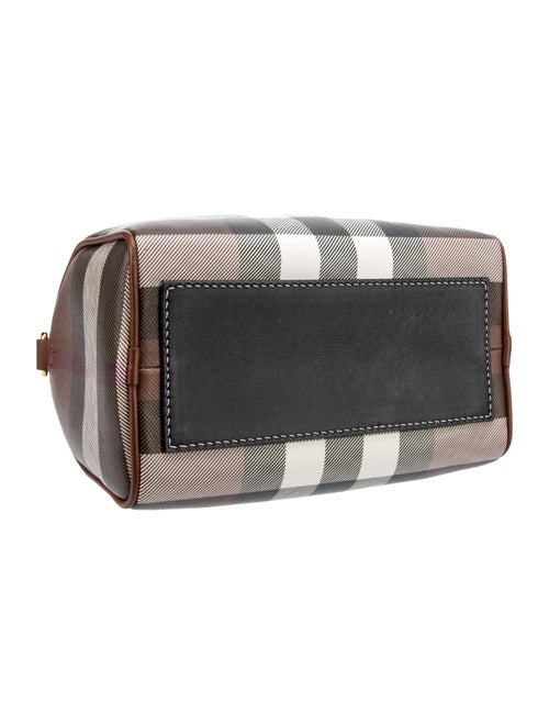 Burberry Checkprint Mini Boston Handle Bag