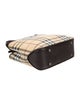 Burberry Plaid Coated Canvas Handle Bag