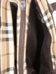 Burberry Plaid Coated Canvas Handle Bag