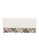Burberry Nova Check Pattern Leather Continental Wallet