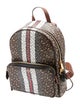Burberry Monogram Stripe Print E-Canvas Backpack