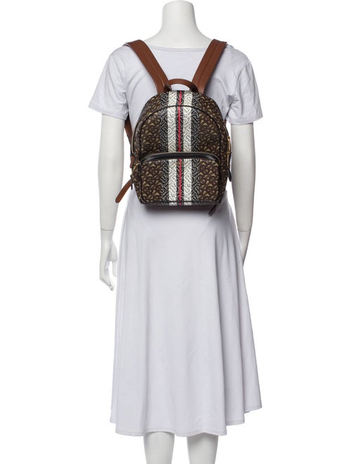 Burberry Monogram Stripe Print E-Canvas Backpack