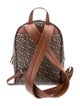 Burberry Monogram Stripe Print E-Canvas Backpack