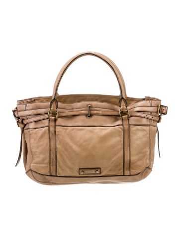 Burberry Shoulder Bags Solid Leather Bag