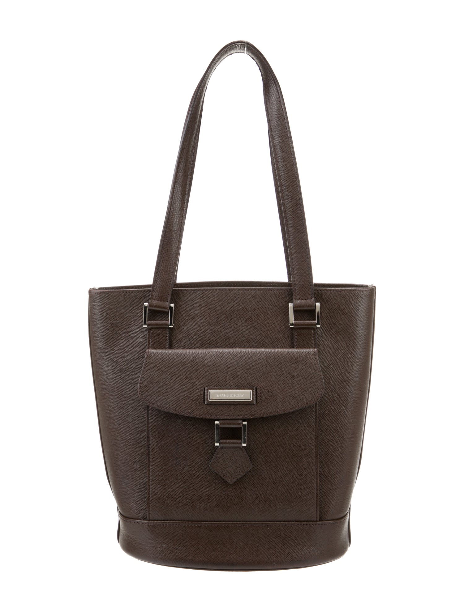 Burberry Leather Bucket Bag