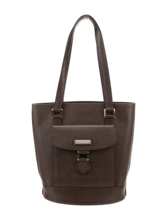 Burberry Leather Bucket Bag