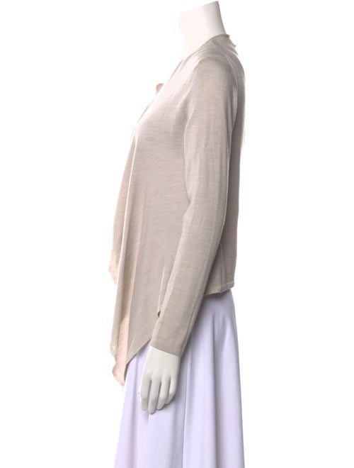 Burberry Merino Wool Open Front Sweater