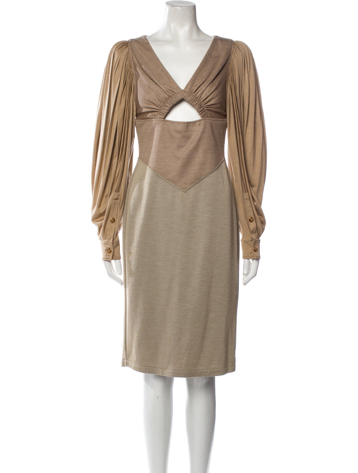 Burberry Virgin Wool Knee-Length Dress w/ Tags