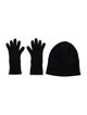 Burberry Cashmere Winter Knit Beanie & Gloves Set