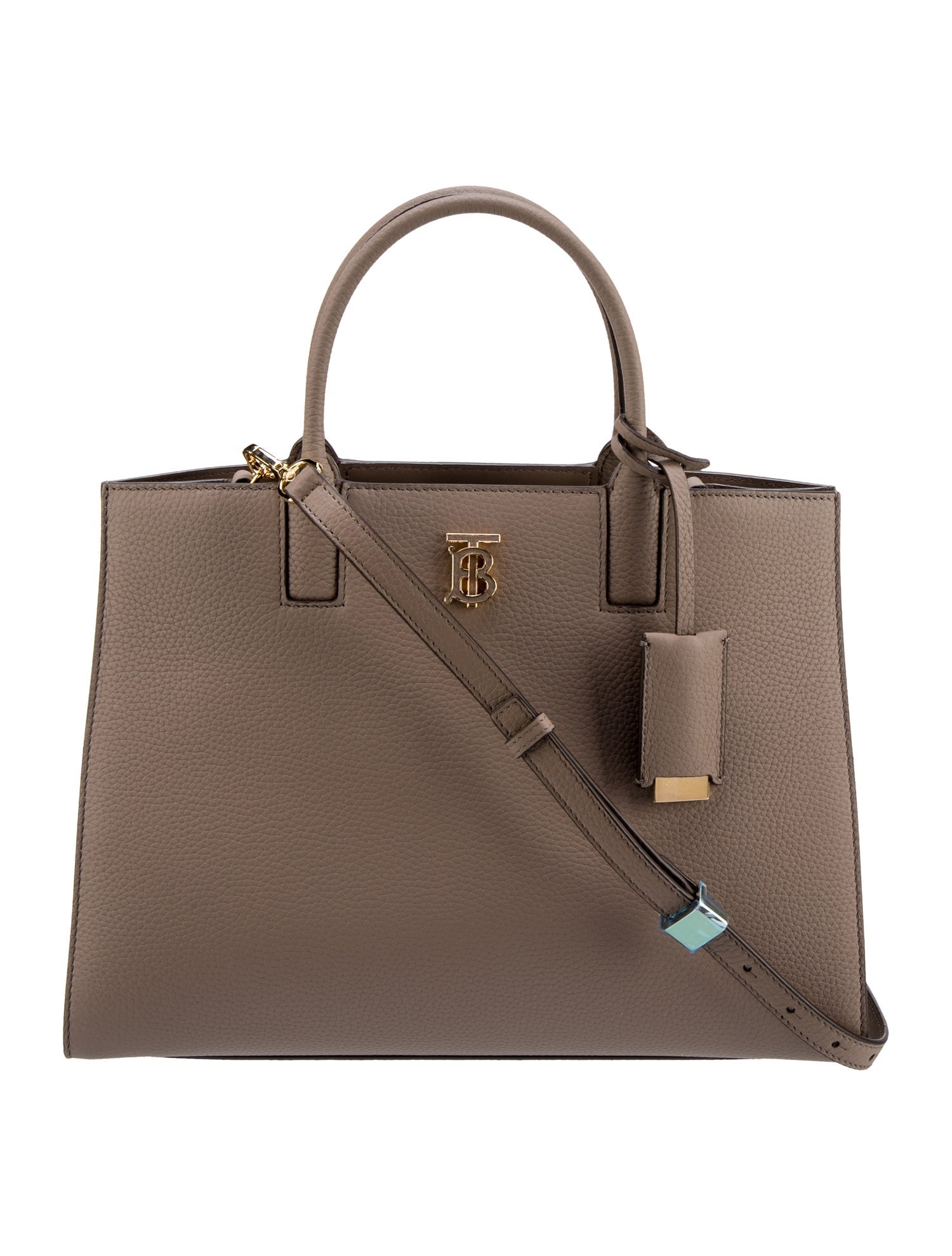 Burberry Leather Frances Handle Bag - Neutrals Handle Bags