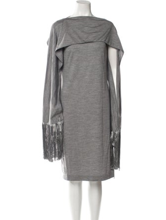 Burberry Merino Wool Knee-Length Dress