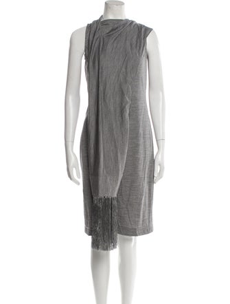 Burberry Merino Wool Knee-Length Dress