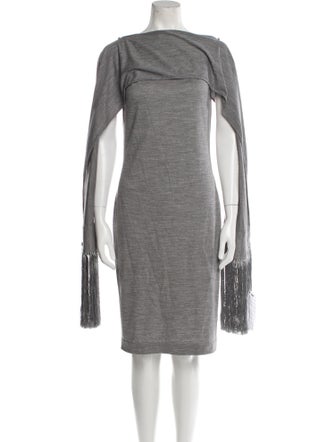 Burberry Merino Wool Knee-Length Dress