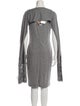 Burberry Merino Wool Knee-Length Dress