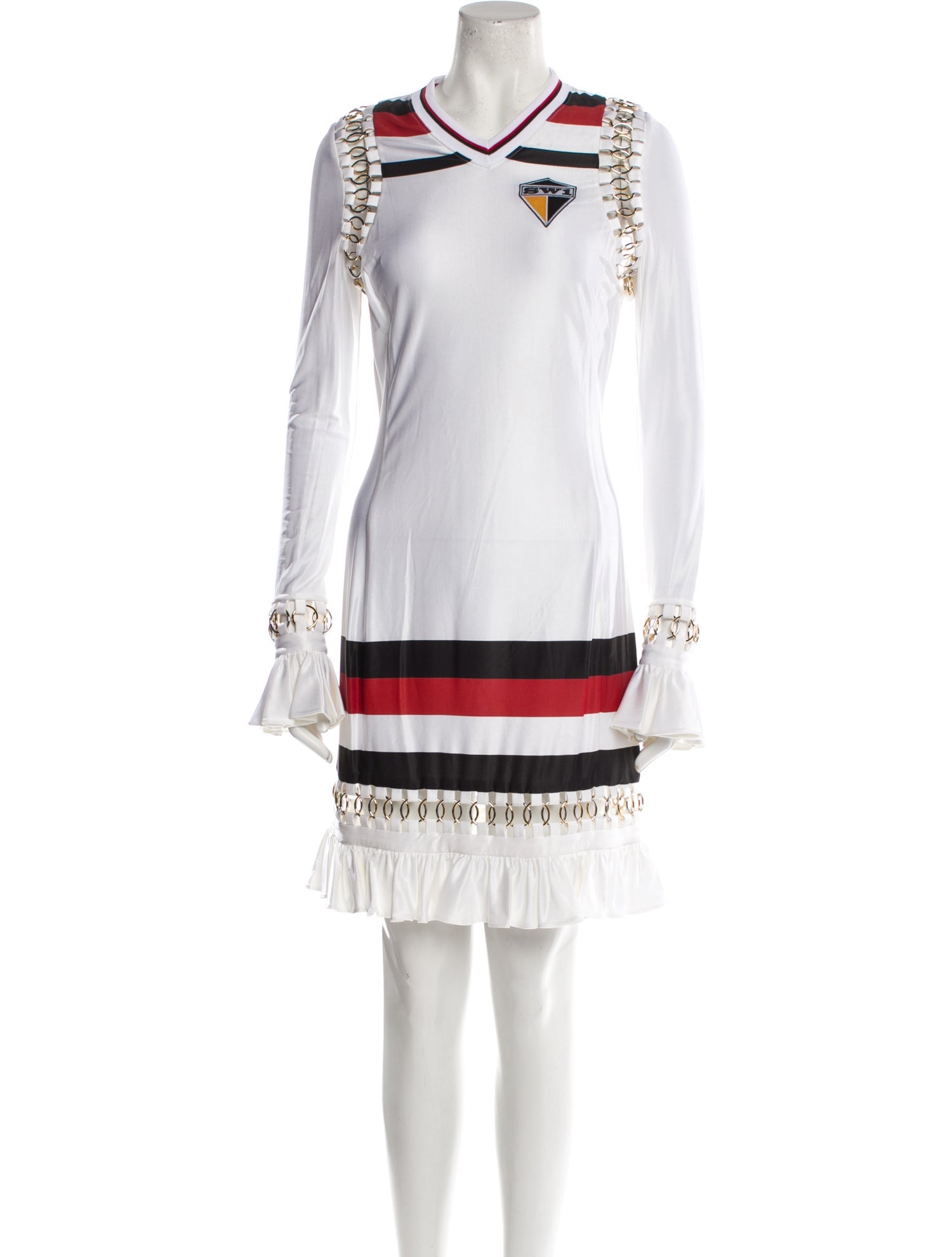 Burberry Striped Knee-Length Dress