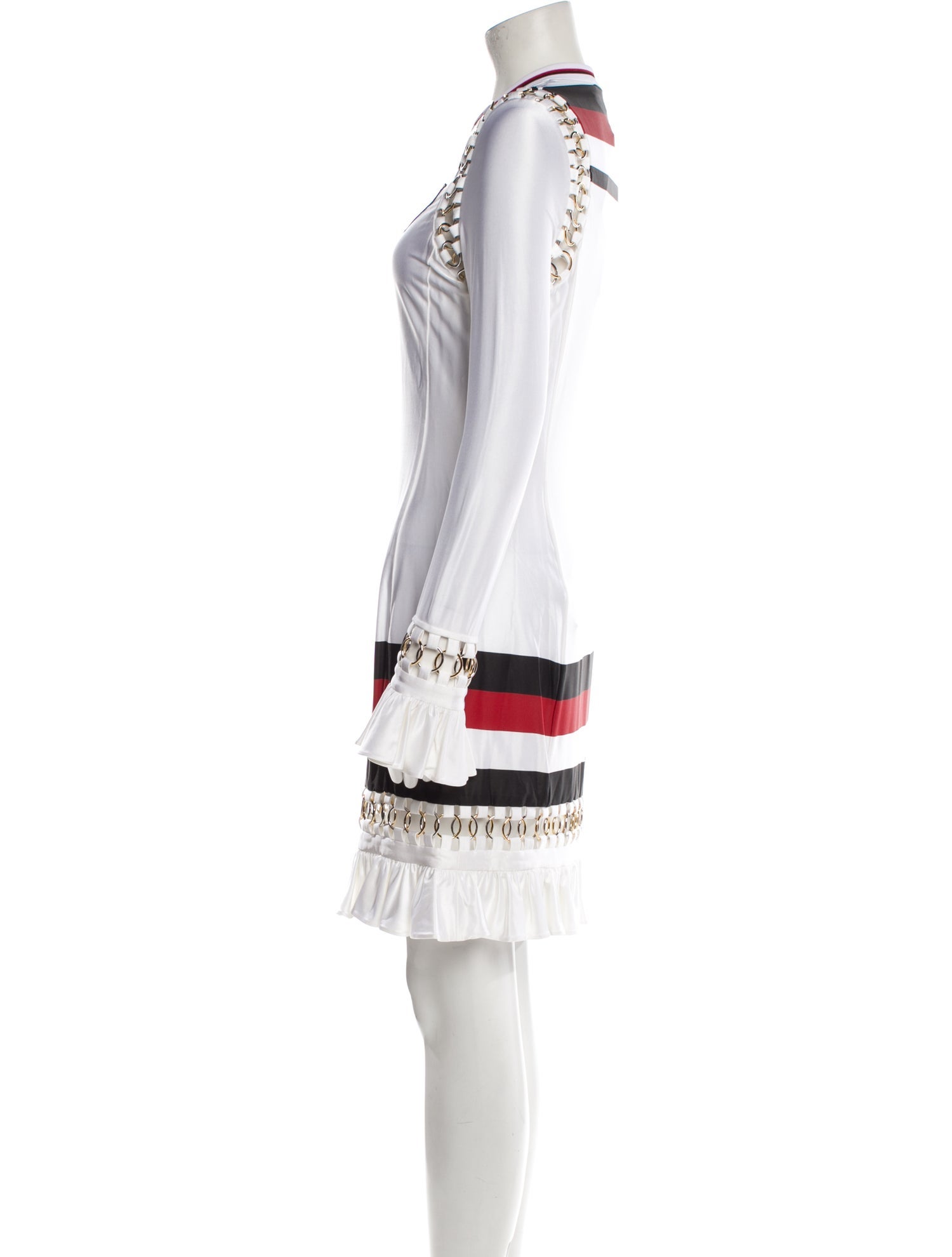 Burberry Striped Knee-Length Dress