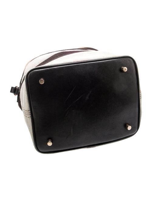 Burberry Plaid Canvas Ashby Bucket Bag