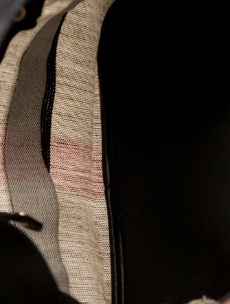 Burberry Plaid Canvas Ashby Bucket Bag