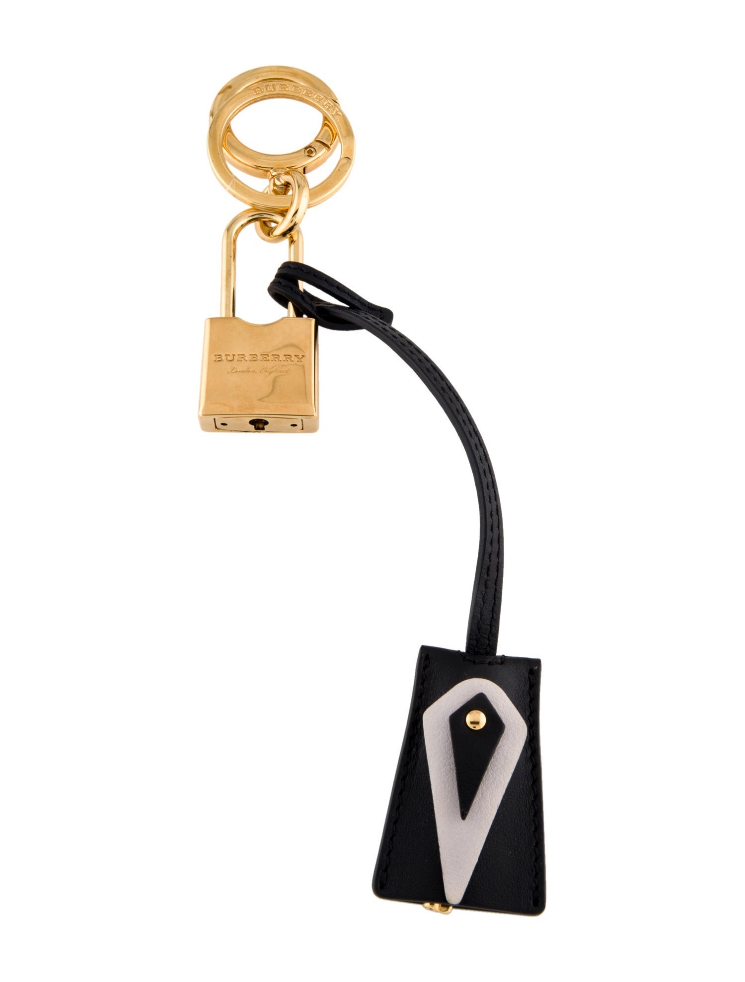 Burberry Lock & Key Set w/ Tags - Gold Bag Accessories