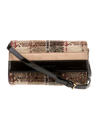 Burberry Tweed Crossbody Bag