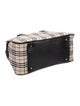 Burberry Plaid Canvas Handle Bag