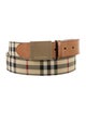 Burberry Nova Check Pattern Canvas Belt